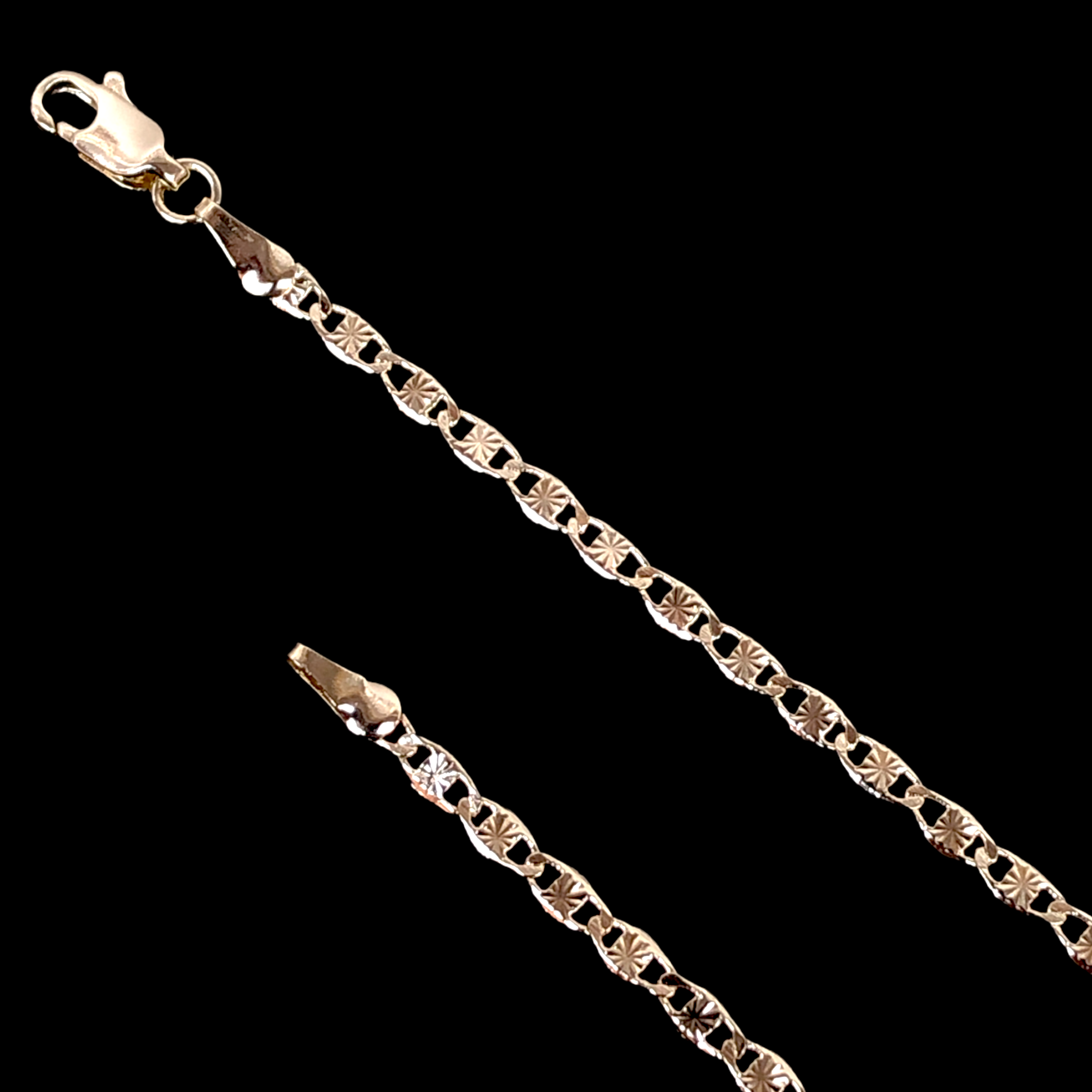 18K Gold Filled 2.5mm Criss Cut Valentino Chain (Pack of 6)